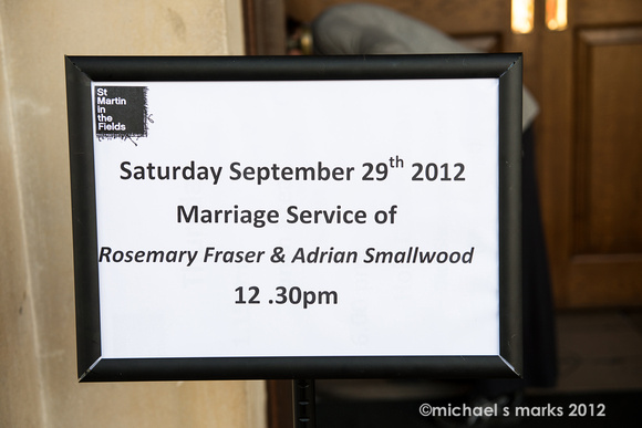 The Wedding of Adrian and Rosemary Smallwood
